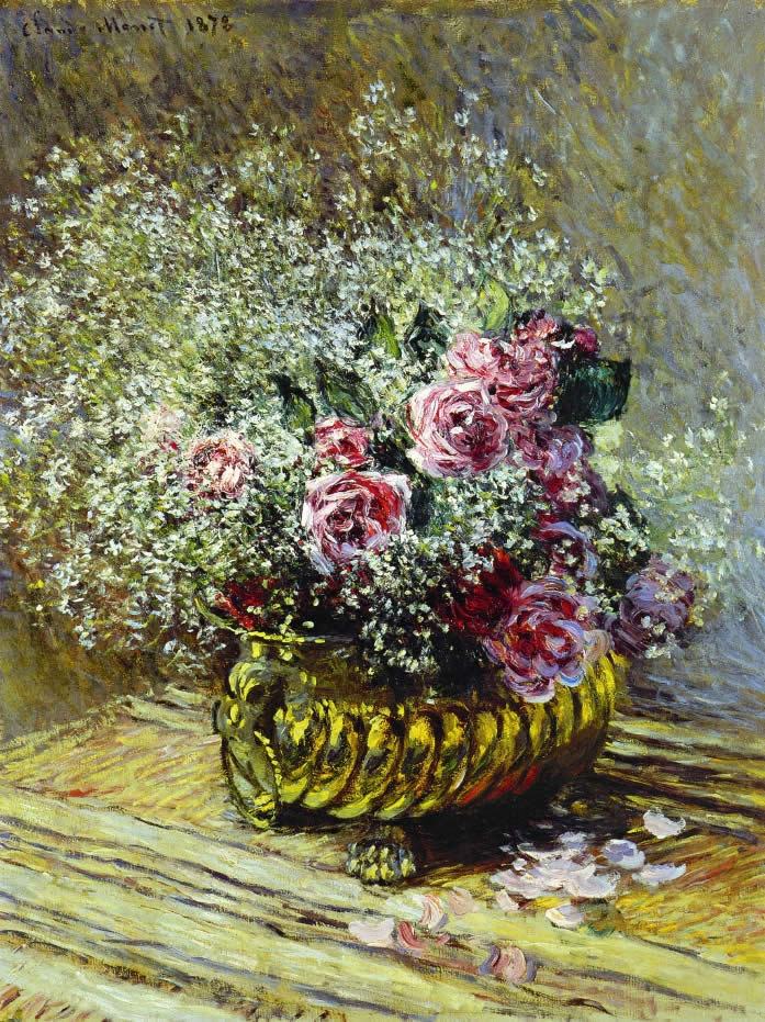Claude Monet Flowers in a Pot